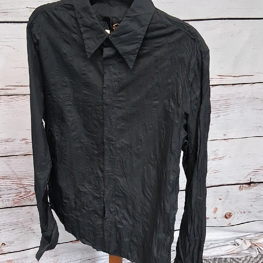Just Cavalli Black Italian Shirt